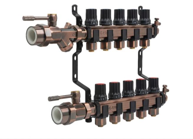 龍勝管奢華古銅大流量地暖分集水器重磅來(lái)襲